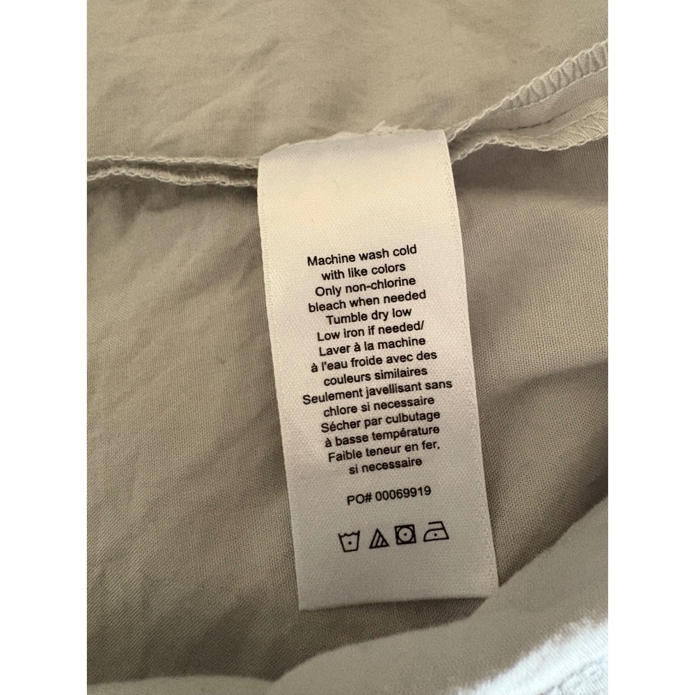 Rag & Bone Cropped Button Down Shirt Womens Small Gray Cotton Office Neutral - Picture 6 of 6
